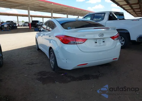 2012 Hyundai Elantra Gls из США, поврежденный, VIN 5NPDH4AEXCH147865